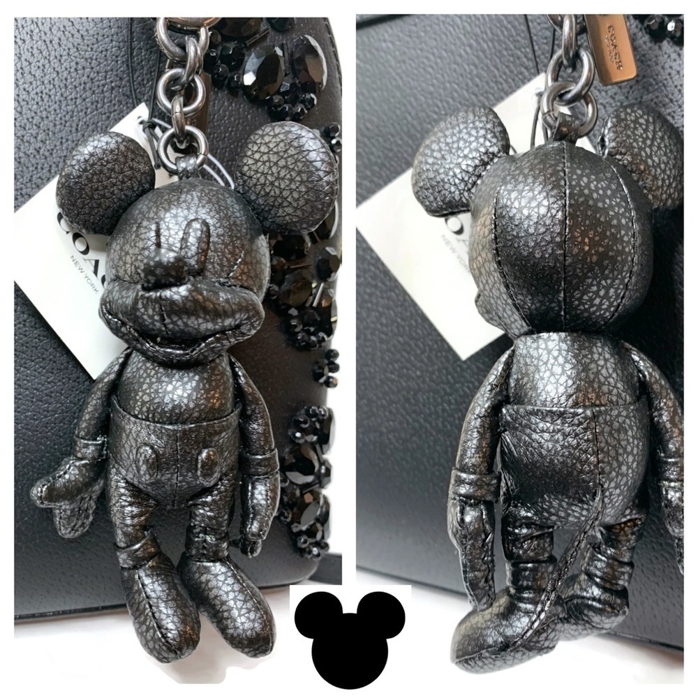 Coach Glovetanned Leather Mickey Doll Keychain NWT - Picture 3 of 7
